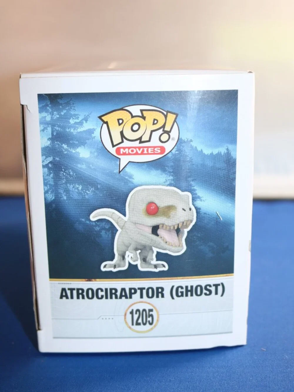 Funko Pop Movies Atrociraptor (Ghost) #1205 Jurassic World vinyl figure W/box